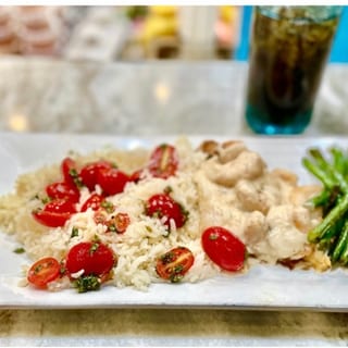 Tilapia, Shrimp & Scallops in Citrus Sauce