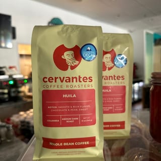Cervantes Coffee - 12 oz Whole Bean Decaf